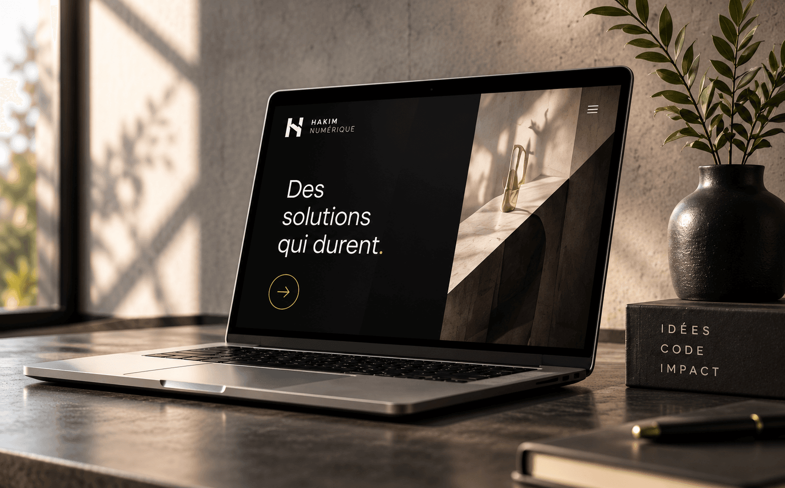 A studio project shown on a laptop.